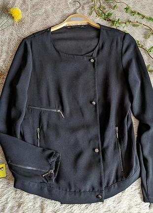 Піджак шифоновий бомбер. zara basic xs/s