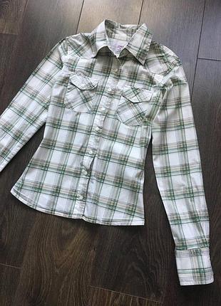 Класна сорочка в клітку приталені