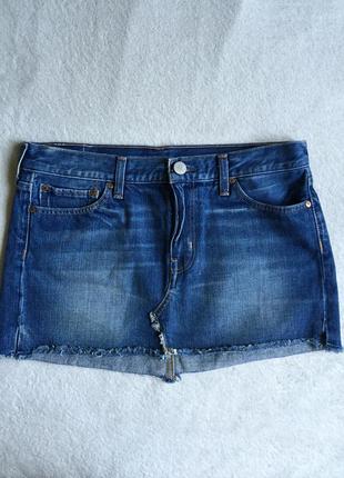 Крута джинсова міні-спідниця levis