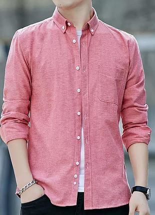 Коттоновая сорочка коралового кольору