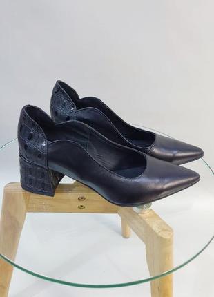 Эксклюзивные туфли из натуральной итальянской кожи рептилия5 фото