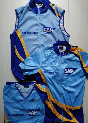 Комплект футболка велофутболка велобезрукавка cuore