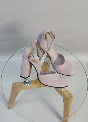 Ексклюзивні туфлі з натуральної італійської шкіри і замша2 фото