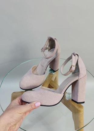 Ексклюзивні туфлі з натуральної італійської шкіри і замша6 фото