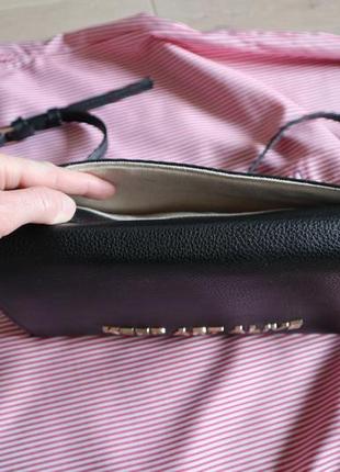 Черная стильная сумка сумочка клатч6 фото