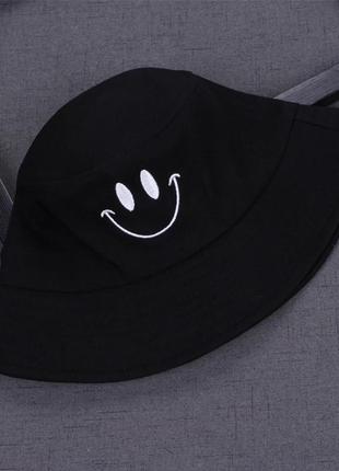 Панама смайл, унісекс чорна