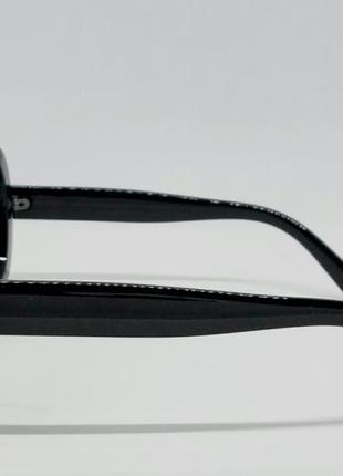 Стильные солнцезащитные очки маска унисекс чёрные3 фото