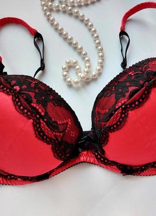 Соблазнительный сатиновый бюстгальтер с кружевом пуш ап ann summers 75c6 фото