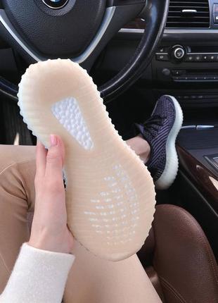 Классные женские унисекс кроссовки adidas yeezy boost 350 v2 asriel чёрно-серые 36-44 р.8 фото