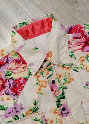 Сорочка блуза s квіти бавовна singly6 фото