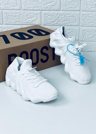 Кроссовки мужские adidas yeezy boost 450 white кроссовки мужские адидас изи буст белые лето сетка2 фото