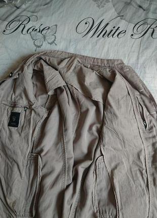 Брендова фірмова французька лляна демісезонна куртка літня jerem,оригінал,нова, розмір l.3 фото