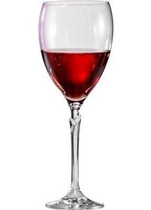 Набор бокалов для вина bohemia lilly 6 штук 350мл богемское стекло (40768/350)