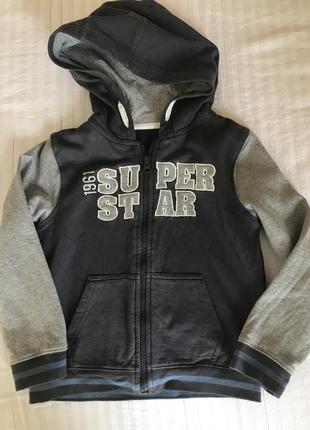 Толстовка худи mothercare, на 5-6 года, р. 116