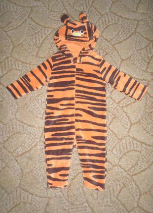 Яскравий фірмовий флісовий комбінезон на 9-12м mothercare