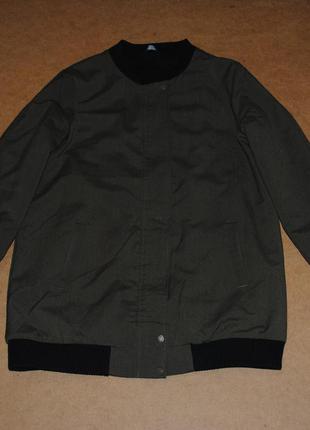 New look подовжений бомбер на хутрі