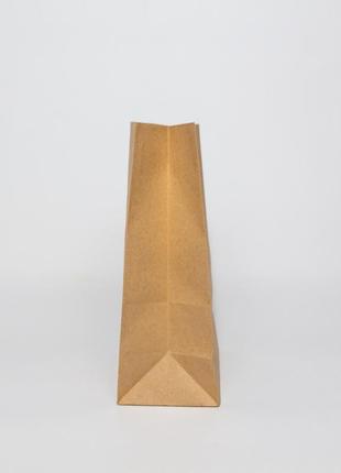 Подарунковий Пакет 150*90*240 мм маленький паперовий пакет з малюнком крафт пакети без ручок коричневі3 фото