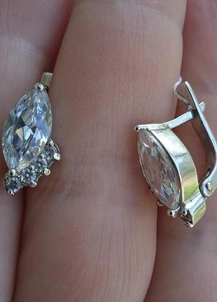 Серьги серебро