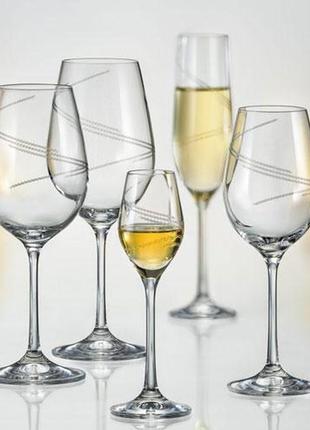 Набор бокалов для вина bohemia viola 6 штук 570мл богемское стекло (40729-c5879/570)