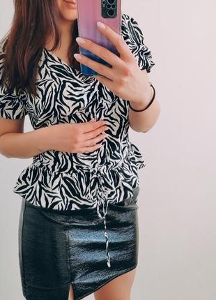 Блуза, блузка, сорочка принт зебра 🦓2 фото