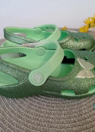 Детские сандали крокс crocs glitter charm mary jane1 фото