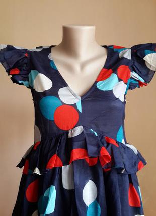 Потрясающее платье хлопок karen walker сша