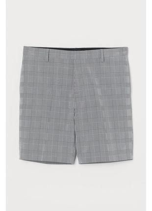 Шорты серые в клетку h&m