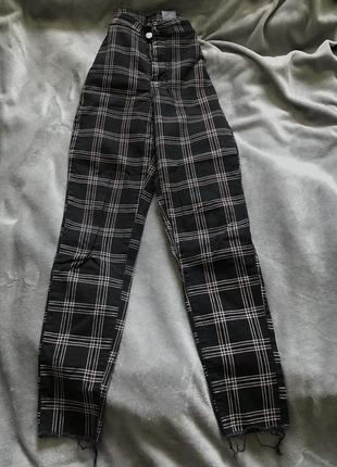 Джинси в клітинку h&m