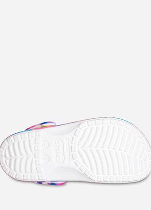 Шльопанці crocs classic solarized clog white/multi3 фото