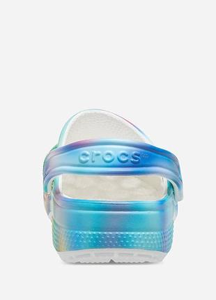 Шльопанці crocs classic solarized clog white/multi5 фото