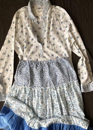 Блуза &amp; юбка. цветочный батист. хлопок 100%