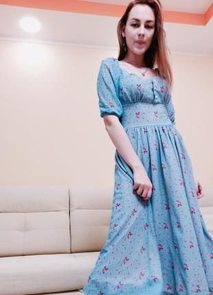 Літнє плаття-селянка4 фото
