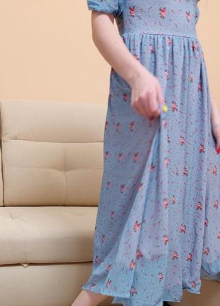 Летнее платье-крестьянка 5