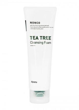 Пенка для умывания c экстрактом чайного дерева a'pieu nonco tea tree cleansing foam