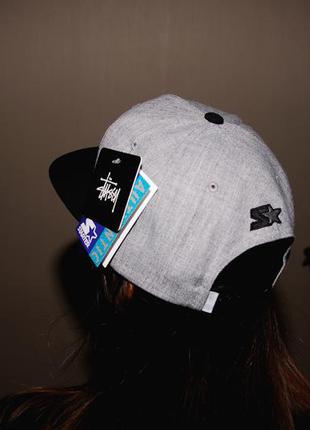 Кепка stussy - 5 panel snapback (limited edition) grey4 фото