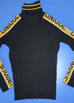 Гольф, свитер в рубчик #one more story