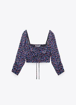 Топ кофта квітковий принт zara