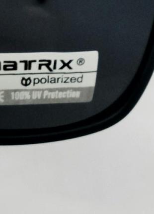 Matrix оригинальные солнцезащитные очки унисекс черно синий мат поляризированные10 фото