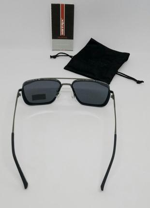 Matrix оригинальные солнцезащитные очки унисекс черно синий мат поляризированные5 фото