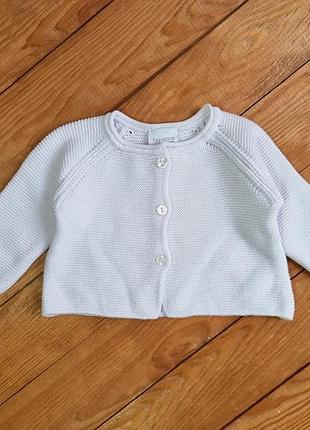 Кофта для девочки, рост 62, цвет белый