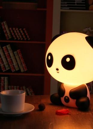 Настільний світильник-нічник панда1 фото