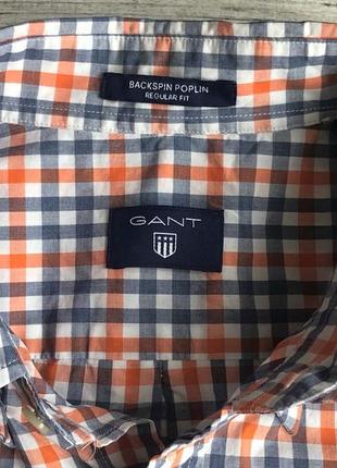 Сорочка\рубашка gant regular fit backspin poplin shirt3 фото