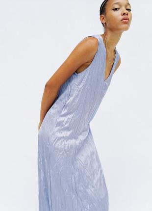 Платье жатка zara