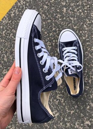 🌟converse navy blue low🌟кеди конверс💙36рр - 44рр💙кеды конверс синие9 фото