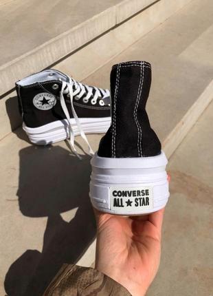 😍🖤🌼converse high black white🌼🖤😍жіночі кеди конверс високі чорні, жіночі кеді конверс6 фото