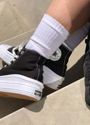 😍🖤🌼converse high black white🌼🖤😍жіночі кеди конверс високі чорні, жіночі кеді конверс10 фото