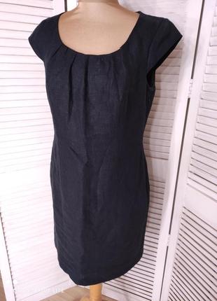 Льняное фирменное платье