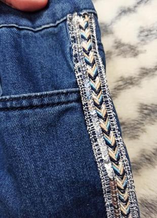 Стильні джинсові шорти з лампасами george4 фото