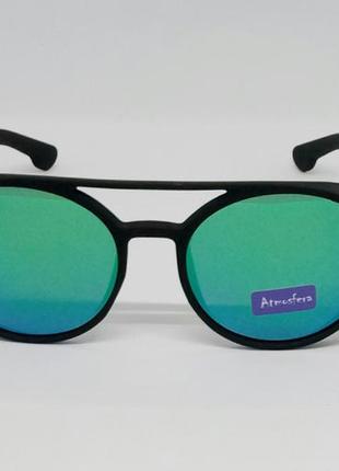 Стильные мужские солнцезащитные очки голубые зеркальные с защитными боковыми шторками2 фото