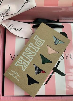 ⬇️лучшее предложение от victoria's secret 💟 подарочный набор трусиков pink3 фото